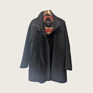 PENDLETON - Zipped black coat - Sz M